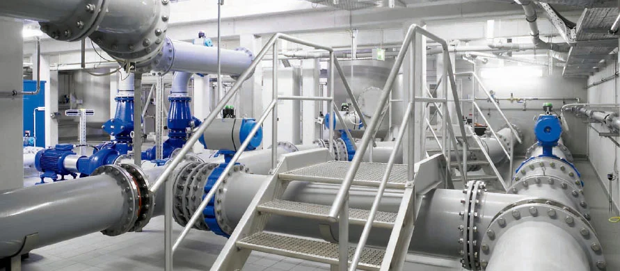 Trinkwasseraufbereitung für Kommunen in einem Wasserwerk